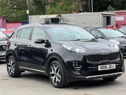 Black Used 2016 Kia Sportage GT-Line SUV | £8,395 (Good price)