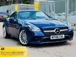 Blue Used 2016 Mercedes SLC200 AMG line Cabriolet | £9,995 (Fair price)