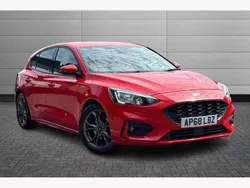 Red Used 2018 Ford Focus ST-Line Hatchback | £10,495 (Fair price)
