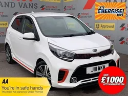 White Used 2019 Kia Picanto 2 Hatchback | £9,995 (A bit pricey)