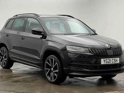 Black magic pearl effect Used 2021 Skoda Karoq SportLine SUV | £19,573 (Fair price)
