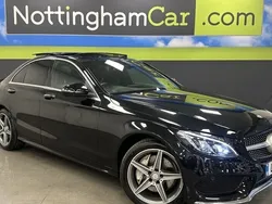 Black Used 2015 Mercedes C250 AMG line Sedan | £14,995 (A bit pricey)