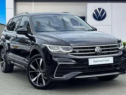 Black Used 2024 VW Tiguan Allspace R-line SUV | £36,990 (Expensive)