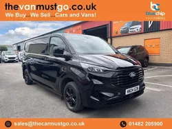 Black Used 2024 Ford Transit Custom Limited Van | £24,990 (Expensive)