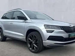 Brilliant silver metallic Used 2019 Skoda Karoq SportLine SUV | £14,490 (Fair price)