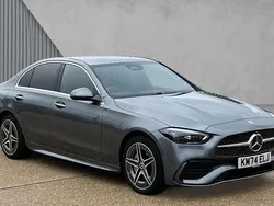 Grey Used 2024 Mercedes C300e AMG Line Premium Sedan | £36,480 (Fair price)