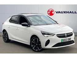White Used 2022 Vauxhall Corsa-e Elite Hatchback | £11,550 (Fair price)