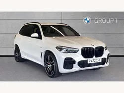 White Used 2022 BMW X5 M Sport SUV | £43,950 (Fair price)