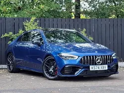 Blue Used 2024 Mercedes CLA45 AMG Coupe | £55,998 (Expensive)