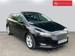 Black Used 2017 Ford Focus Zetec Hatchback | £7,673 (Fair price)