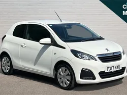 White Used 2017 Peugeot 108 Active Hatchback | £6,103 (Fair price)