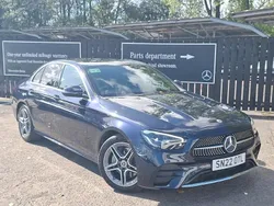 Blue Used 2022 Mercedes E200 AMG line Sedan | £30,998 (Good price)