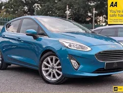 Blue Used 2018 Ford Fiesta Titanium Hatchback | £7,488 (Fair price)