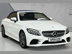 White Used 2019 Mercedes C200 AMG line Cabriolet | £19,480 (Good price)