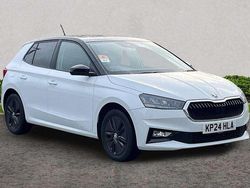 Moon white metallic body / black magic pearl effect roof Used 2024 Skoda Fabia Colour Edition Hatchback | £16,175 (Fair price)