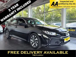 Black Used 2018 Honda Civic SE Hatchback | £10,795 (Fair price)