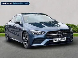Blue Used 2022 Mercedes CLA180 AMG Line Premium Sedan | £25,499 (Fair price)