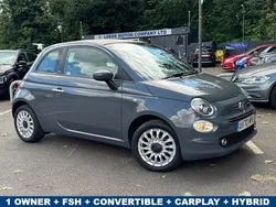 Grey Used 2020 Fiat 500 Lounge Cabriolet | £9,495 (Fair price)