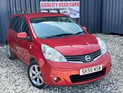 Red Used 2009 Nissan Note N-TEC MPV | £1,490 (Fair price)