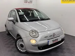 Silver Used 2010 Fiat 500C Lounge Cabriolet | £2,990 (Fair price)