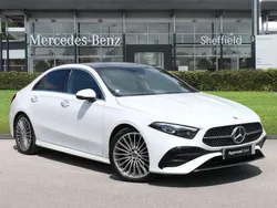 White Used 2023 Mercedes A200 AMG Line Premium Plus Sedan | £26,249 (A bit pricey)