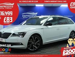 White Used 2019 Skoda Superb SportLine Estate | £16,499 (Fair price)