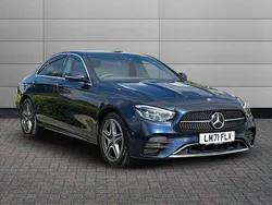 Blue Used 2021 Mercedes E300 AMG line Sedan | £27,495 (Good price)