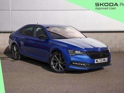 Race blue metallic Used 2022 Skoda Superb SportlinePlus Hatchback | £21,795 (Good price)