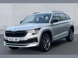 Brilliant silver metallic Used 2022 Skoda Kodiaq SportLine SUV | £29,250 (Fair price)