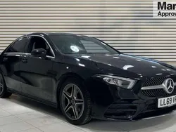 Black Used 2019 Mercedes A200 AMG line Sedan | £18,032 (Fair price)