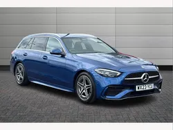 Blue Used 2023 Mercedes C200 AMG line Estate | £26,495 (Super price)