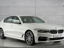 White Used 2018 BMW 540 M Sport | £29,850 (Fair price)