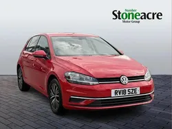 Red Used 2018 VW Golf VII SE Hatchback | £10,995 (Fair price)