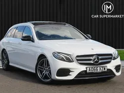 White Used 2016 Mercedes E220 AMG Line Premium Estate | £12,885 (Fair price)