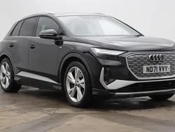 Black Used 2022 Audi Q4 e-tron S-Line SUV | £25,490 (Good price)