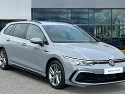 Moonstone grey Used 2024 VW Golf VIII R-line Estate | £25,806 (Fair price)