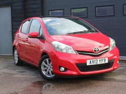 Red Used 2012 Toyota Yaris Hatchback | £4,995 (Fair price)