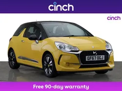 Yellow Used 2017 DS Automobiles DS3 Chic Hatchback | £6,499 (Fair price)