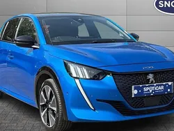 Blue Used 2022 Peugeot e-208 Premium Hatchback | £12,575 (Fair price)