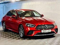Red Used 2021 Mercedes E300 AMG line Sedan | £16,989