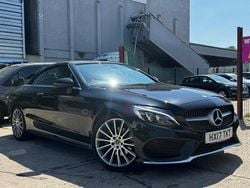 Black Used 2017 Mercedes C220 AMG line Cabriolet | £14,200 (Good price)