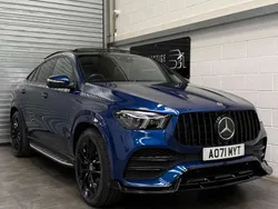 Blue Used 2021 Mercedes GLE350 AMG line Coupe | £46,989 (Expensive)