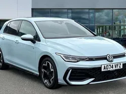 Crystal ice blue metallic Used 2024 VW Golf VIII R-line Hatchback | £27,959