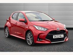 Red Used 2022 Toyota Yaris Hybrid Hatchback | £18,220 (A bit pricey)
