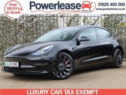 Black Used 2021 Tesla Model 3 Performance Sedan | £21,944 (A bit pricey)