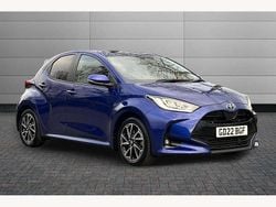 Blue Used 2022 Toyota Yaris Hybrid Design Hatchback | £16,695 (Fair price)