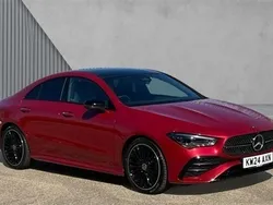 Red Used 2024 Mercedes CLA220 AMG Line Premium Plus Sedan | £33,390 (Fair price)