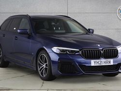 Blue Used 2021 BMW 530e M Sport Estate | £22,490 (Fair price)