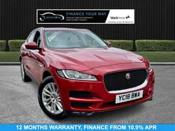 Red Used 2018 Jaguar F-Pace Portfolio SUV | £12,795 (Fair price)