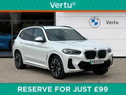 White Used 2022 BMW iX3 M Sport SUV | £27,236 (Fair price)
